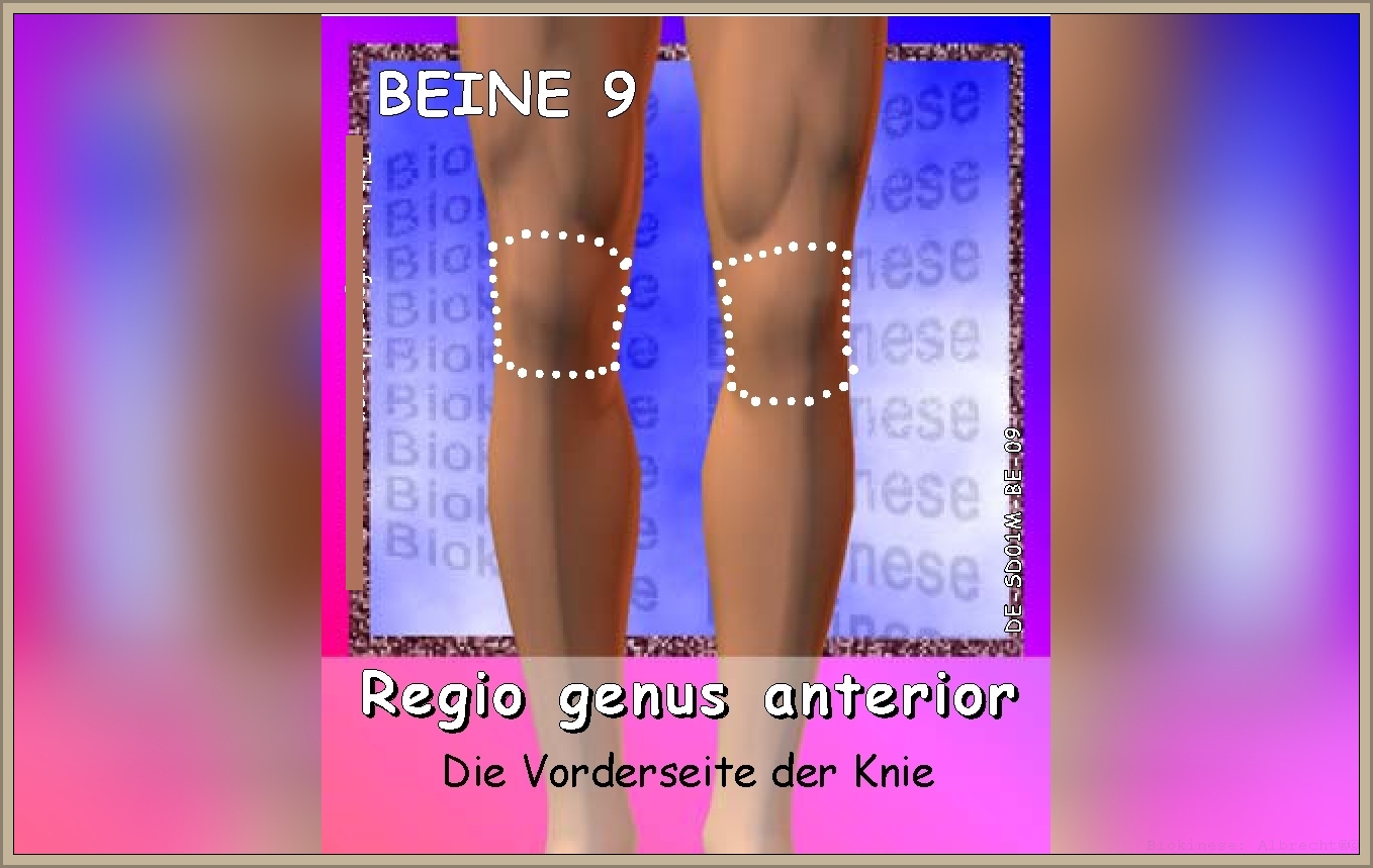 Mann die Vorderseite der Knie